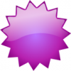 +clipart+glossy+button+blank+purple+starburst+ clipart