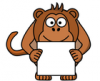 +clipart+monkey+sign+ clipart