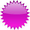 +clipart+shape+star+burst+blank+purple+ clipart