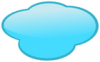 +clipart+speech+cloud+cyan+ clipart