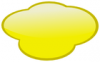 +clipart+speech+cloud+yellow+ clipart