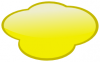 +clipart+speech+cloud+yellow+ clipart