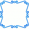 +clipart+spiral+frame+blue+ clipart