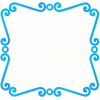 +clipart+spiral+frame+cyan+ clipart