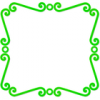 +clipart+spiral+frame+green+ clipart