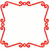 +clipart+spiral+frame+red+ clipart