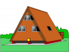 +building+structure+A+frame+house+ clipart