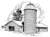 +building+structure+barn+and+silo+2+ clipart