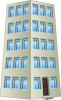 +building+structure+buiding+with+many+windows+ clipart