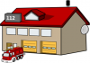 +building+structure+firestation+ clipart