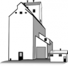 +building+structure+grain+elevator+ clipart