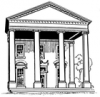 +building+structure+portico+ clipart