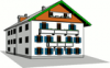 +building+structure+rustic+motel+ clipart