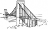 +building+structure+suspension+bridge+ clipart