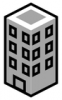 +building+structure+tall+building+icon+BW+ clipart