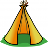 +building+structure+tepee+ clipart