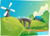 +building+structure+windmill+landscape+ clipart