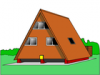 +building+home+dwelling+A+frame+house+ clipart