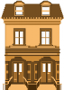 +building+home+dwelling+brownstone+ clipart
