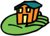 +building+home+dwelling+house+on+round+ clipart