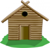 +building+home+dwelling+log+home+ clipart