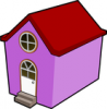 +building+home+dwelling+purple+house+ clipart