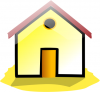 +building+home+dwelling+yellow+tinted+house+ clipart