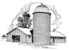 +rural+country+building+barn+and+silo+2+ clipart