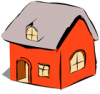 +rural+country+building+cottage+isolated+red+ clipart
