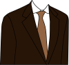 +clothes+clothing+apparel+mens+suit+brown+ clipart