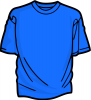 +clothing+apparel+T+Shirt+blue+ clipart