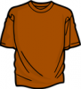 +clothing+apparel+T+Shirt+brown+ clipart