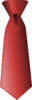 +clothing+apparel+tie+dotted+red+ clipart