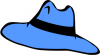 +headware+apparel+adventure+hat+blue+ clipart