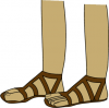 +shoes+footware+apparel+feet+in+sandals+ clipart