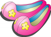 +shoes+footware+apparel+flower+slippers+ clipart