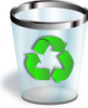 +technology+tech+recycle+bin+ clipart