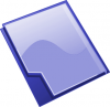 +icon+dossier+blue+ clipart