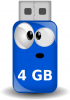 +computer+memory+storage+cartoon+USB+stick+ clipart