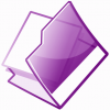 +icon+open+folder+purple+ clipart
