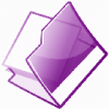 +icon+open+folder+purple+ clipart