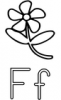 +education+learn+F+is+for+Flower+ clipart
