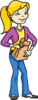 +education+learn+girl+with+brown+bag+lunch+ clipart