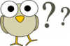 +education+learn+owl+question+ clipart