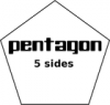 +education+learn+pentagon+5+sides+with+label+ clipart