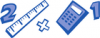 +education+learn+ruler+and+calculator+ clipart
