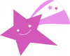 +education+learn+shooting+happy+star+pink+ clipart