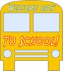 +education+learn+welcome+back+to+school+bus+ clipart