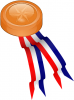 +win+winner+Bronze+Medallion+red+white+blue+ribbon+ clipart