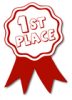 +win+winner+award+ribbon+red+1st+ clipart